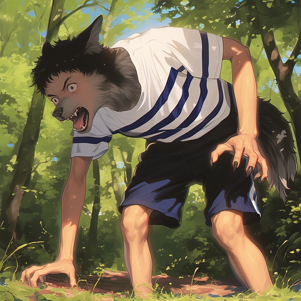 After watching that Doraemon episode where someone transforms into a wolf...