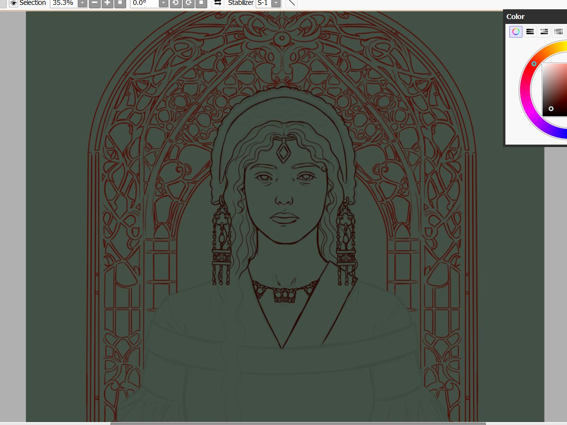 Zacckiell's tweet image. really locking in with the Rhaena the black bride portrait
