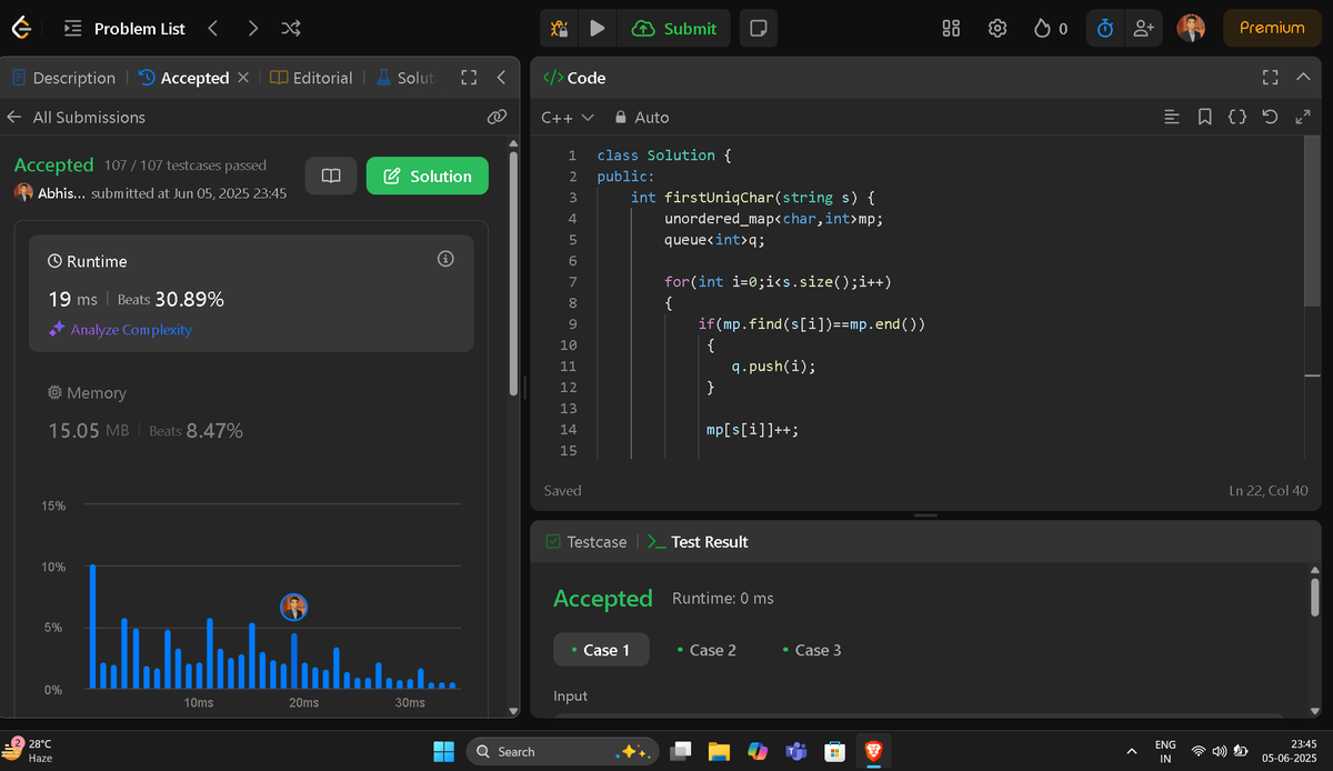 Abhishe45296976's tweet photo. #Day22 #8WeeksChallenge #CodingJourney #100DaysOfCode #LLD 
-Learned Composite Design Pattern
-Revisited Spotify System Design (previous day's lecture)
-Solved First Unique Element problem https://t.co/36jyJrKCzn