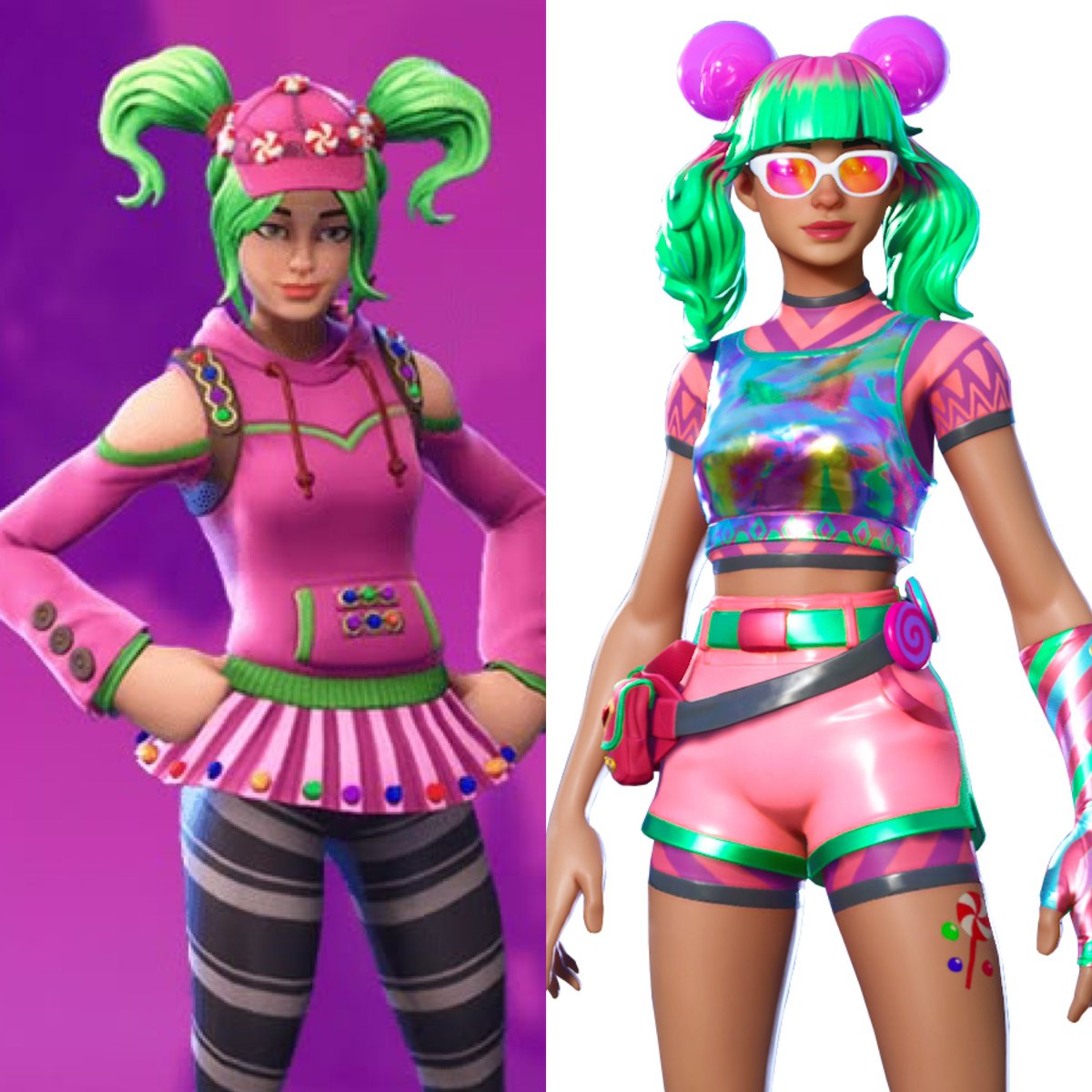 SabrinaTwyla's tweet photo. @HYPEX @NotPaloleaks Where’s Zoey 🥲 She was the only one I was looking forward to because remixing her candy theme would be so cool and fun https://t.co/AzpG7WFzde