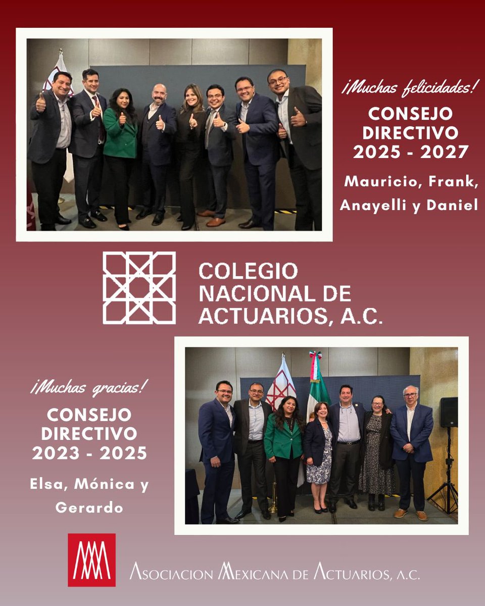 Felicitamos al Act. Mauricio Arredondo por su nombramiento como nuevo presidente del CONAC, así como a su Consejo Directivo: Anayelli, Frank y Daniel.
También expresamos nuestro agradecimiento al Consejo Directivo saliente.
¡Mucho éxito en esta nueva etapa! 👏🏻
La AMA somos todos