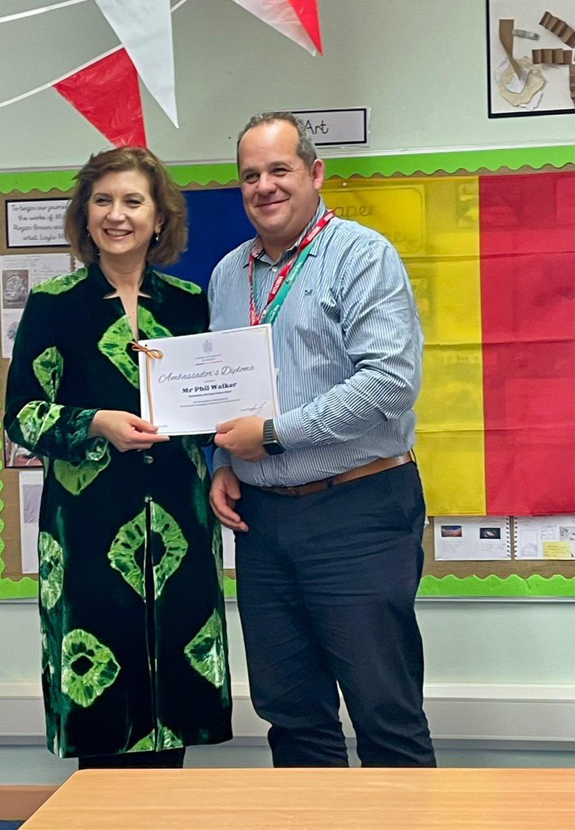 Very proud to be awarded the Ambassador’s Diploma from the Ambassador from the Romanian Embassy in London. Mulțumesc!