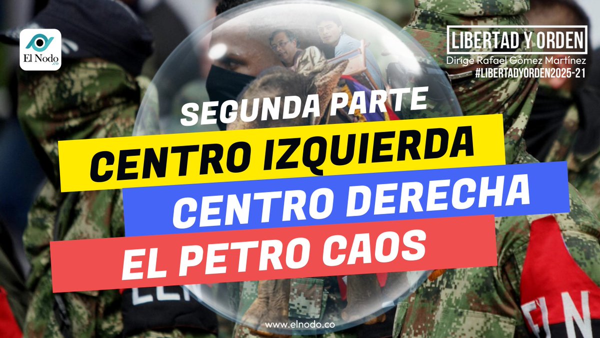 Acompáñenos hoy a las 3 PM en #LIBERTADYORDEN2025 Capitulo 21. Segunda parte: Centro Izquierda, Centro Derecha y El Petro Caos. Dirige <a href="/rafaelg642021/">rafael gomez m.</a> con <a href="/jonathandel333/">Jonathan Delgado</a> y <a href="/FdoOrjuela/">Fernando Orjuela Galeano</a> #Doctrinaconservadora youtube.com/watch?v=eYQehW…