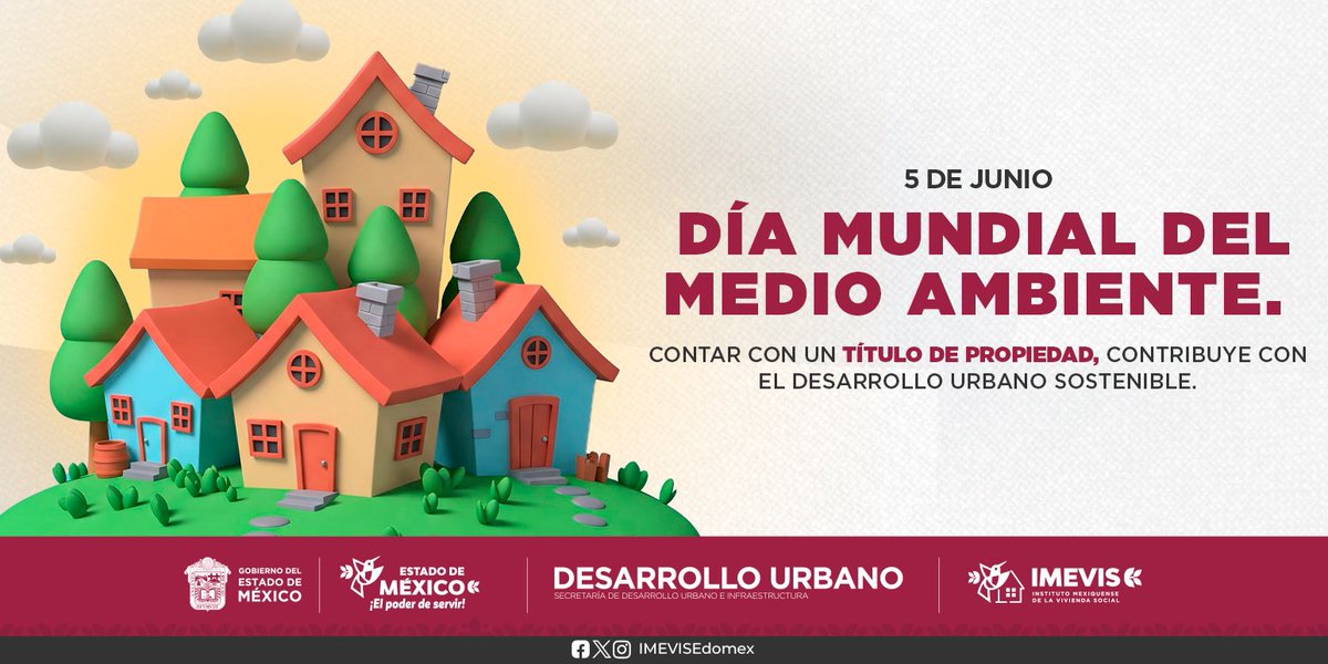 El 5 de junio se celebra el Día Mundial del Medio Ambiente, el #IMEVIS desarrolla acciones que buscan el beneficio de la madre tierra y de la ciudadanía mexiquense. 🌳🏠
#ElPoderDeServir