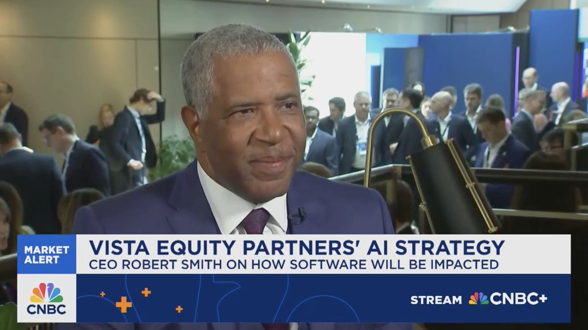 Vista Equity Partners (@vista_equity) on Twitter photo In a recent interview with <a href="/CNBC/">CNBC</a> at <a href="/SuperReturn/">SuperReturn</a> International, <a href="/RFS_Vista/">Robert F. Smith</a> outlined how artificial intelligence is not just accelerating productivity, it’s redefining the future of enterprise software and reshaping the global workforce. bit.ly/3FzzLOR In a recent interview with <a href="/CNBC/">CNBC</a> at <a href="/SuperReturn/">SuperReturn</a> International, <a href="/RFS_Vista/">Robert F. Smith</a> outlined how artificial intelligence is not just accelerating productivity, it’s redefining the future of enterprise software and reshaping the global workforce. bit.ly/3FzzLOR