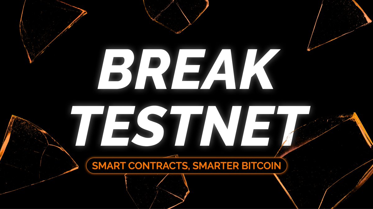 🧪 TIME TO BREAK TESTNET 🧪

Smart contracts and DeFi on Bitcoin Layer 1 are ready for you to explore, test, and push to the limit🍊💊

opnet.org/break-testnet