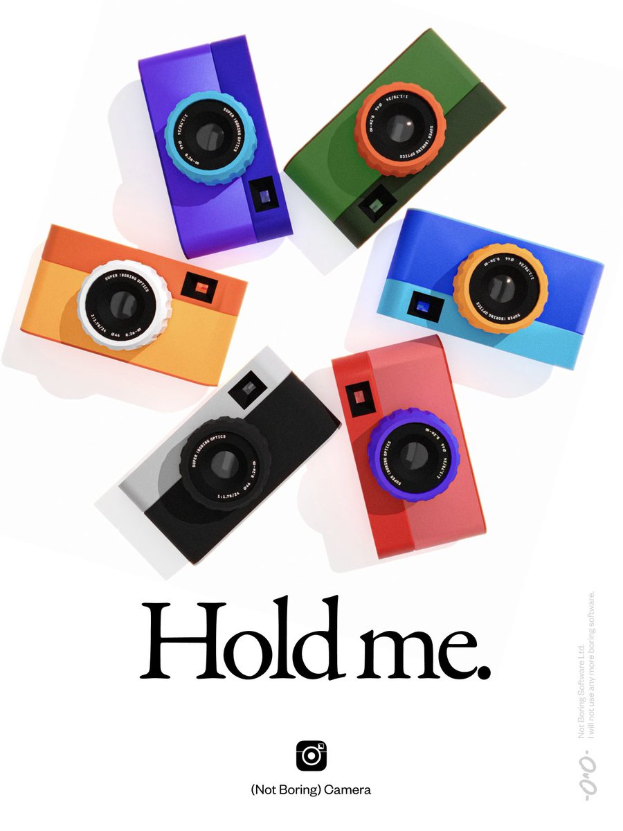 Our !Camera launch poster is of course an homage to the famous 1999 iMac "Yum" poster. At a time when everyone else was obsessed with power &amp; efficiency, they made something more fulfilling.