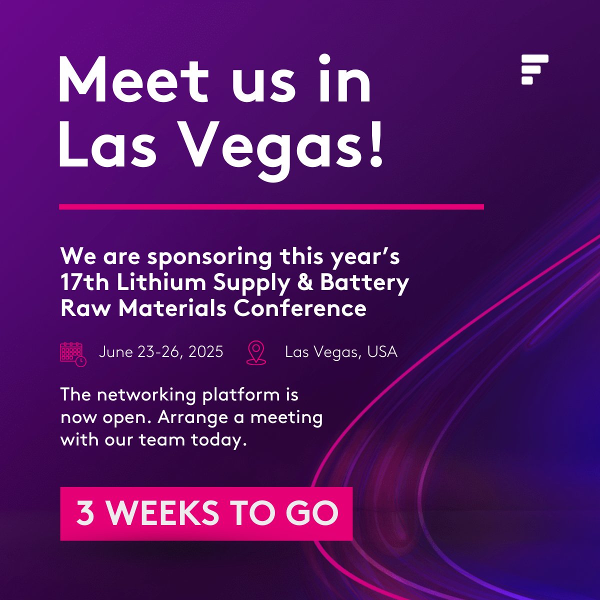 Our team will be at the 17th #Lithium Supply and Battery Raw Materials Conference! Networking platform is live - book your meeting with Century Lithium now while slots remain.

Let's connect: bit.ly/4kq5nFF