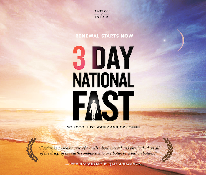 Renata564's tweet image. “Our monthly fast begins after the evening meal on Thursday and ends with an evening meal on the following Sunday.” 
~The Honorable Minister Louis Farrakhan 

Please join us for our 3 Day National Unity Fast this weekend.

#HowToEatToLive #3DayNationalFast
