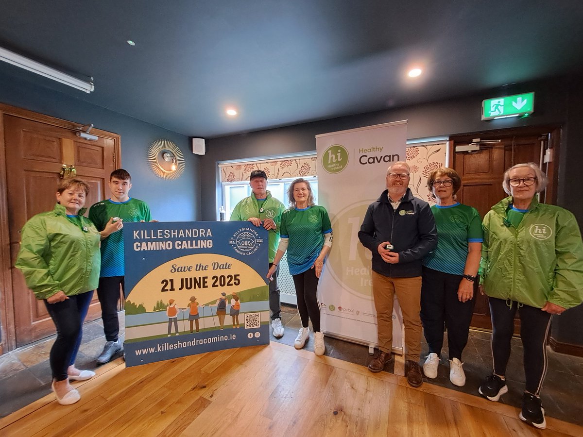 healthycavan's tweet photo. Healthy Cavan is delighted to partner with the Killeshandra Camino Committee to provide 450 Pedometers for all participants on 21st June 2025.

Healthy Cavan hopes everyone makes good use of their Pedometer at the Camino and into their future physical activity endeavours 😁💪 https://t.co/eNz7YLoYzL