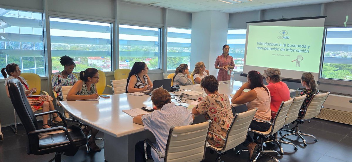 Hoy dimos inicio al "Curso de Fortalecimiento de las #CompetenciasDeInvestigación" en <a href="/cubacecmed/">CECMED</a>.
En este primer tema, exploramos las técnicas clave para la búsqueda y recuperación de información. ¡Fue un arranque lleno de entusiasmo y aprendizaje!
#CrecimientoCientífico