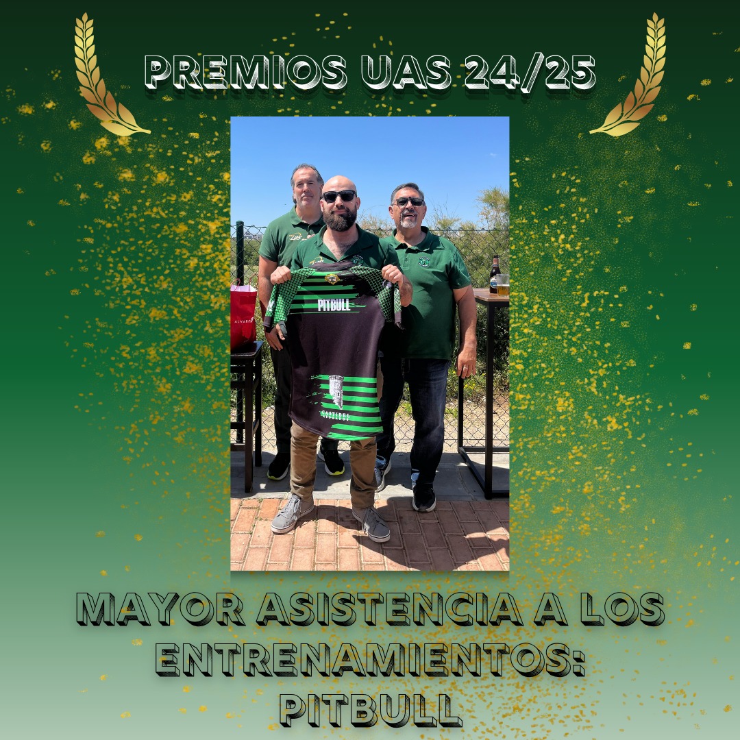 CD Rugby Mairena UAS (@uasrugby) on Twitter photo ๐
๐๐๐๐๐๐๐ ๐๐๐๐
Cada fin de temporada, el cuerpo tรฉcnico otorga varios reconocimientos a jugadores de la plantilla. Este aรฑo los galardonados han sido:
Lucas Cruzado, MVP๐ฉ
Beto Rodrรญguez, Jugador revelaciรณn ๐
Andrรฉs 'Pitbull', mayor asistencia a los entrenamientos ๐๐ปโโ๏ธ ๐
๐๐๐๐๐๐๐ ๐๐๐๐
Cada fin de temporada, el cuerpo tรฉcnico otorga varios reconocimientos a jugadores de la plantilla. Este aรฑo los galardonados han sido:
Lucas Cruzado, MVP๐ฉ
Beto Rodrรญguez, Jugador revelaciรณn ๐
Andrรฉs 'Pitbull', mayor asistencia a los entrenamientos ๐๐ปโโ๏ธ