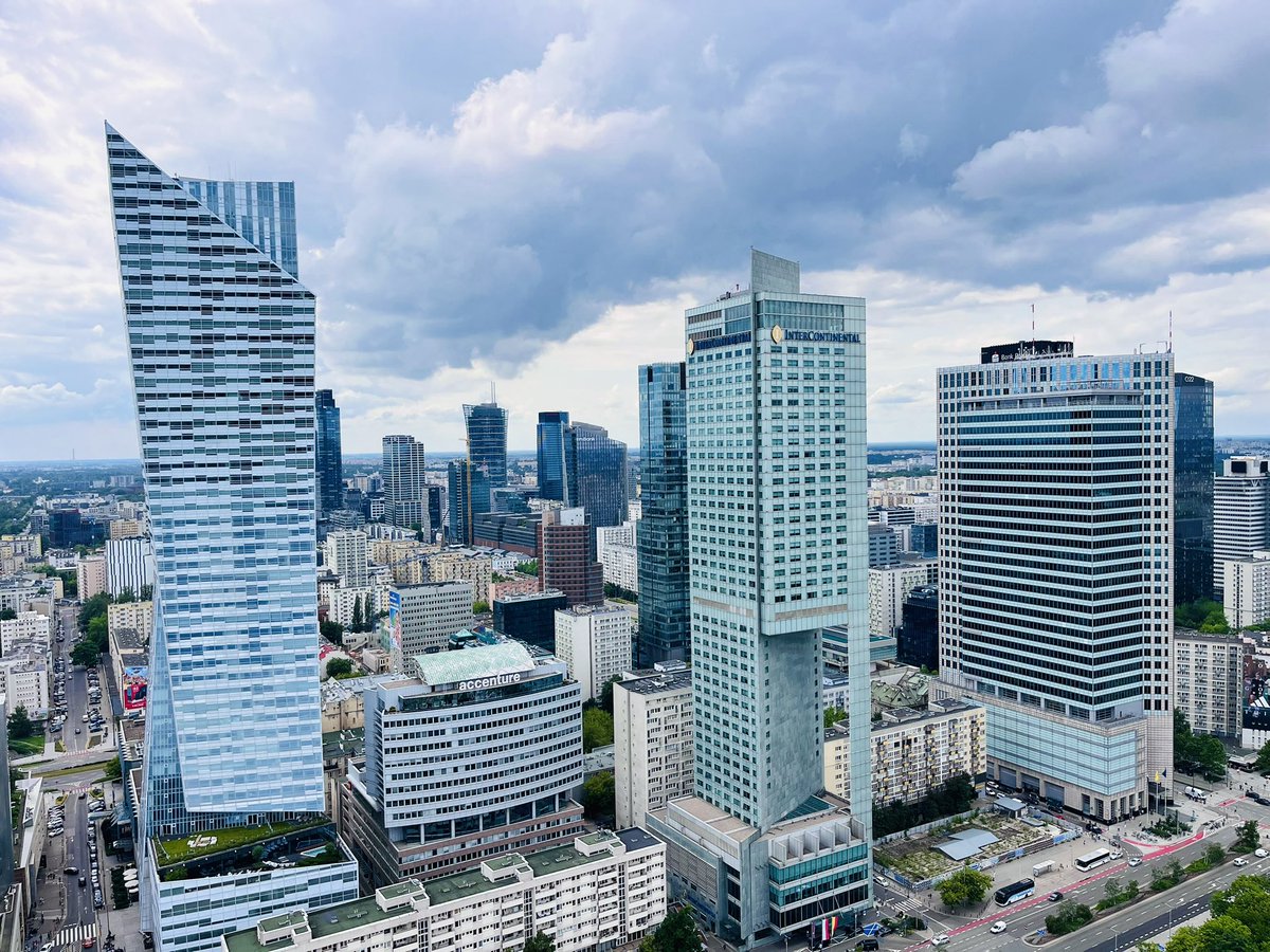 Exploring more of Warsaw between work meetings—it’s a fascinating blend of Soviet-era architecture and modern high-rises. 🤩