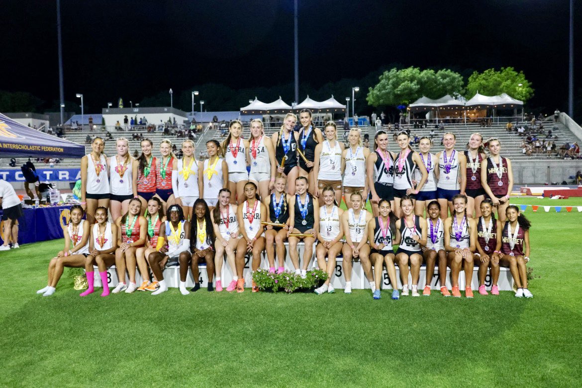 Kinsley Whitecavage (@kinsleynw) on Twitter photo STATE CHAMPS π
SCHOOL RECORDπ¦
CA STATE RECORD π
MEET RECORD π₯
8:49.01 β±οΈ / (2:13)
Beyond thankful for this moment.
We didnβt just win the 4x800β¦
We made California history.
#StateChamps #4x800 #CIFStateMeet #TrackAndField #CaliforniaTrack #RecordBreakers #FinsUp βοΈπ¦¬π€πΌ STATE CHAMPS π
SCHOOL RECORDπ¦
CA STATE RECORD π
MEET RECORD π₯
8:49.01 β±οΈ / (2:13)
Beyond thankful for this moment.
We didnβt just win the 4x800β¦
We made California history.
#StateChamps #4x800 #CIFStateMeet #TrackAndField #CaliforniaTrack #RecordBreakers #FinsUp βοΈπ¦¬π€πΌ