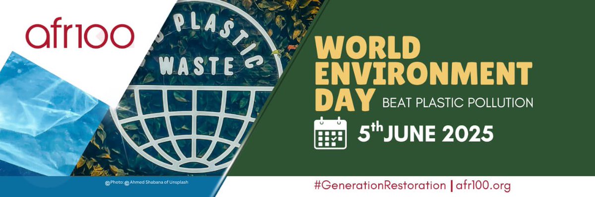 This #WorldEnvironmentDay, we’re not just restoring landscapes — we’re restoring hope. And we’re taking a stand against plastic pollution, one hectare at a time. 🌍🌱 #GenerationRestoration #AFR100