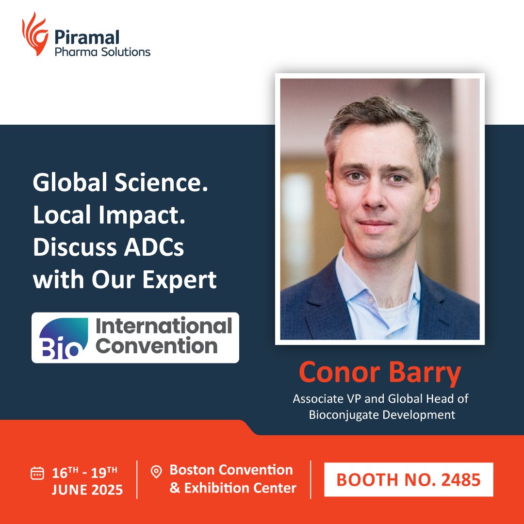 Piramal's Grangemouth site is a global leader in ADC development, with 100+ unique ADCs &amp; 1K+ batches made. 

From PoC to GMP in 12 months. Meet Conor Barry PhD at Bio International Convention.

Learn more: bit.ly/45Ex7BN &amp; bit.ly/4jxVlRS