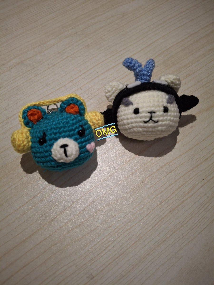 Halo, temen2 yang mau custom keychain/ bagcharm karakter favorit, bisa DM ya 😊
Handmade dari benang ramah lingkungan ya guis 😍