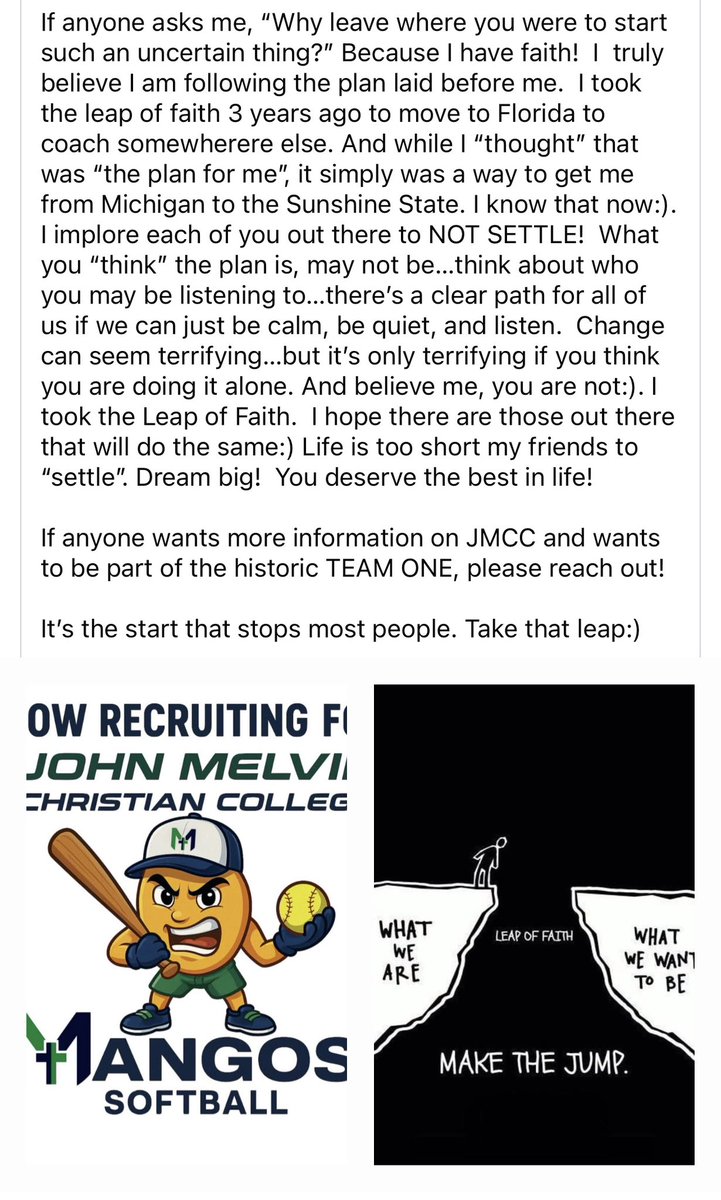 Please read and reach out!
