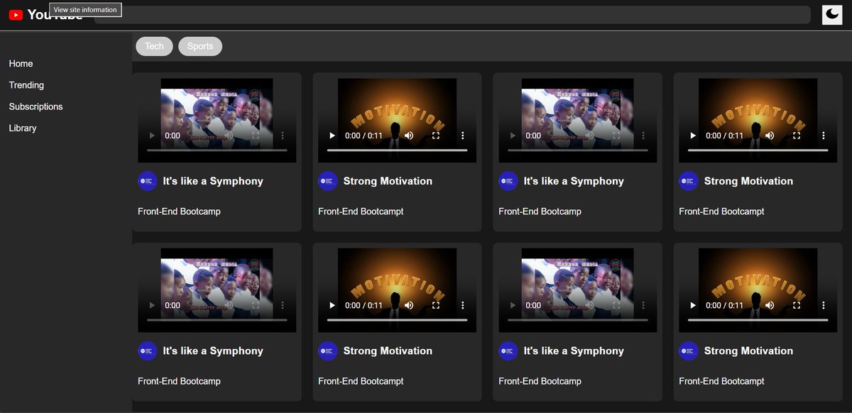 oziomajohn_'s tweet photo. Practicing UI precision and responsive design—pixel by pixel.
Step by step, I'm getting closer to mastery.
#100DaysOfCode #WebDevelopment #FrontendDev #BuildInPublic #ClonedIt #YouTubeClone #HTML #CSS #JavaScript https://t.co/Dx3KjJPLH6