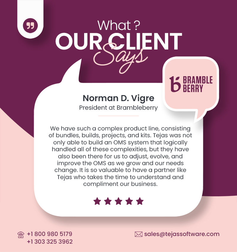 TejasSoftware's tweet image. Look at how happy our customers are with Tejas. 

Visit zurl.co/qWACB   for more detail.

#tejassoftware #TOMS #OrderManagementSystem #CustomerSuccess #HappyCustomers #ClientFeedback