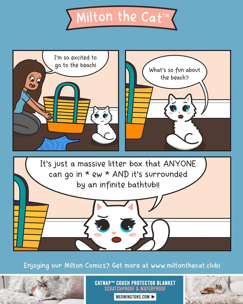 I don't wanna swim in the ocean, fish PEE in there!! 🐟

More Milton Comics ➡️ l8r.it/My2c