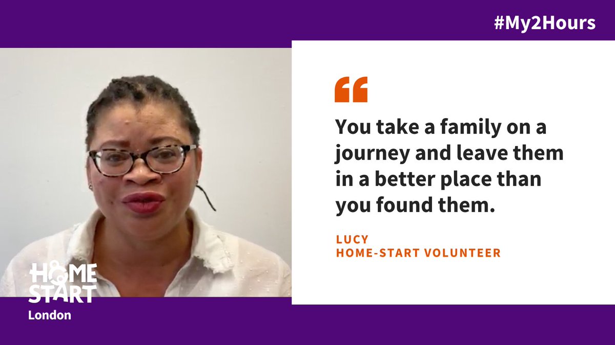 HomeStartLondon's tweet photo. Could you spare 2 hours a week to make a difference that lasts a lifetime? We are looking for volunteers to support local families. Find out more and get started on your volunteering journey here 👉 https://t.co/D2okMm5xwG
#My2Hours #HeartofHomeStart https://t.co/c5Bvk503CI