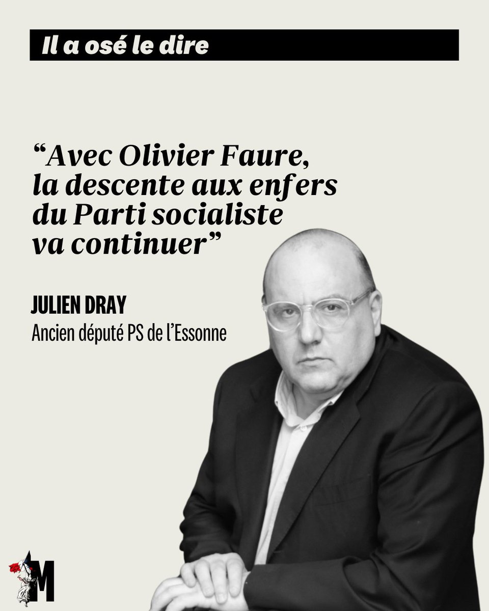 Marianne (@mariannelemag) on Twitter photo Éloigné du #PS depuis trois ans, <a href="/juliendray/">Julien Dray</a>, l'ex-« Baron Noir » devenu chroniqueur sur la chaîne CNews livre un diagnostic sévère sur le déclin du parti à la rose, qu'il impute en quasi-totalité à son premier secrétaire.
🔗 Un entretien réalisé par Ève Szeftel (<a href="/ESzeftel/">Eve Szeftel</a>) à Éloigné du #PS depuis trois ans, <a href="/juliendray/">Julien Dray</a>, l'ex-« Baron Noir » devenu chroniqueur sur la chaîne CNews livre un diagnostic sévère sur le déclin du parti à la rose, qu'il impute en quasi-totalité à son premier secrétaire.
🔗 Un entretien réalisé par Ève Szeftel (<a href="/ESzeftel/">Eve Szeftel</a>) à