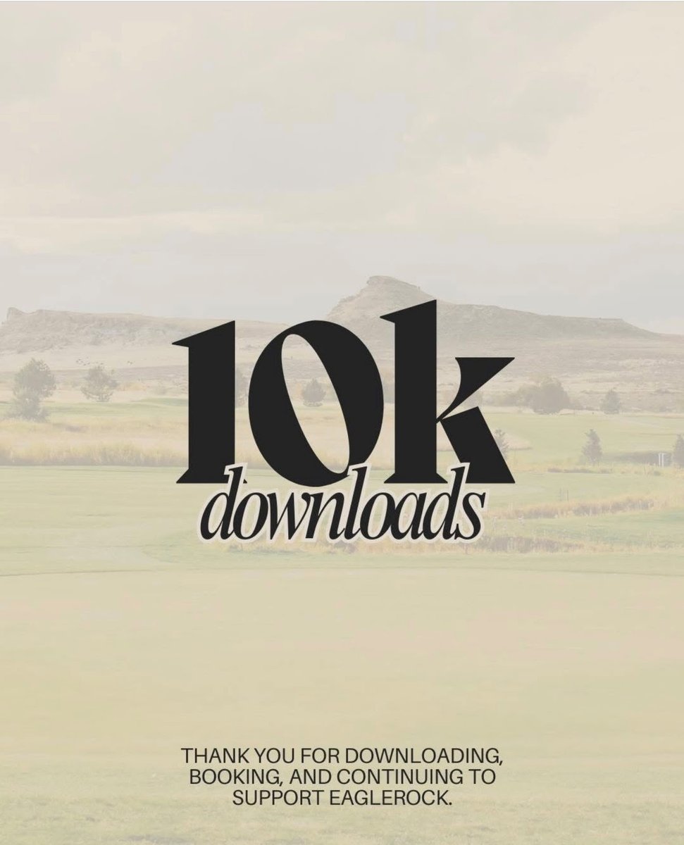 Our awesome partners at <a href="/eaglerock_golf/">Eaglerock Golf</a> in Billings, MT just hit a major milestone—10,000 app downloads! From tee times to happy hours, their golfers are all-in—and the results speak for themselves.

👉 Schedule a demo with us today: zurl.co/sVTRM