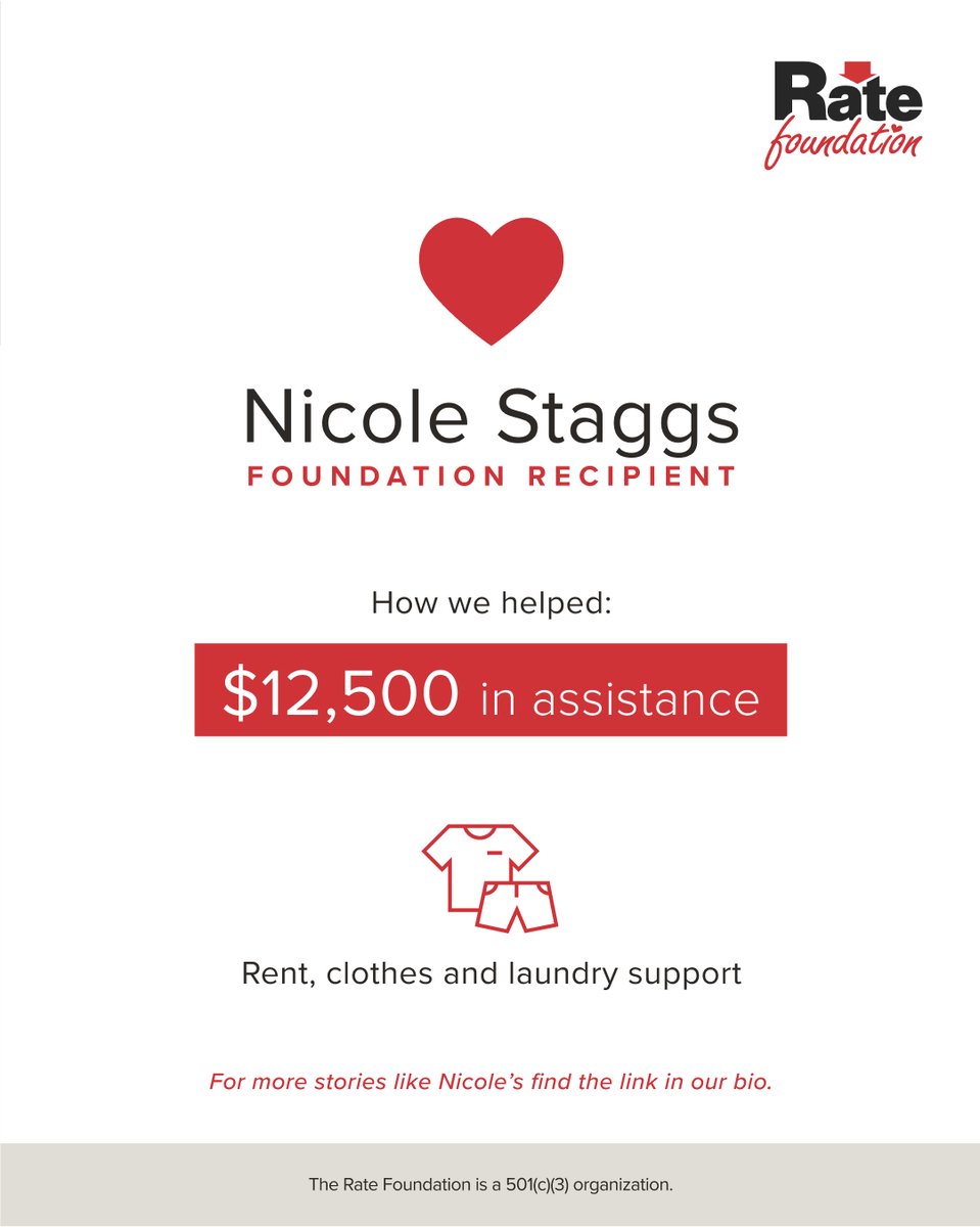 RateFoundation's tweet image. Due to an immunocompromising skin condition, Nicole’s sons require cleanliness and around-the-clock care for their skin. When financial hardships became overwhelming, the Rate Foundation provided relief, giving her family hope for the future.