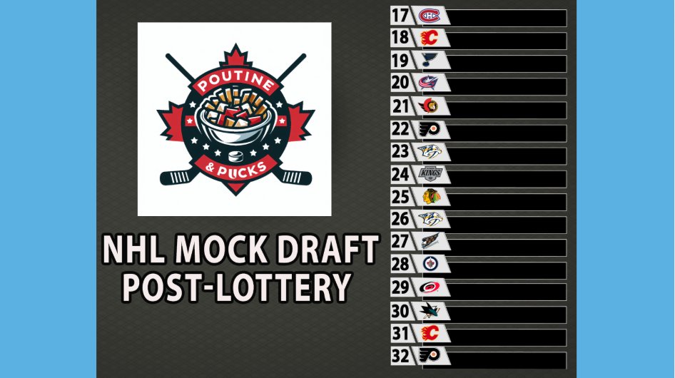 PoutineAndPucks's tweet image. Will be dropping my #NHL Mock draft later on in the day. Carter Bear and Jackson Smith didn&apos;t make my top 16! Follow or stay tuned to see my 17-32! 
#NHLDraft #NHLBruins #NHLnaESPN #nhldraftlottery #HockeyX #NHL25 #NHLPlayoffs