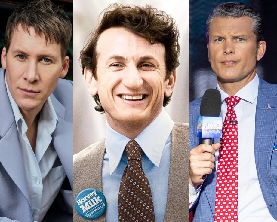 OccupyDemocrats's tweet image. BREAKING: Legendary actor Sean Penn and Academy Award winning screenwriter Dustin Lance Black of "Milk" fame incinerate MAGA Defense Secretary Pete Hegseth for removing the name of gay rights activist Harvey Milk from a Navy ship: "These guys are idiots."

And it gets even…