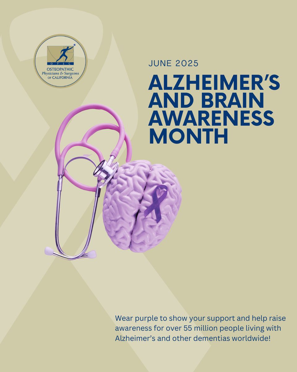 June is Alzheimer’s &amp;amp; Brain Awareness Month—a reminder of the urgent need
to address cognitive decline. 6M+ Americans live with Alzheimer’s. Early
detection and education are vital. 

Let’s make brain health a lifelong priority.
#AlzheimersAwareness #BrainHealth