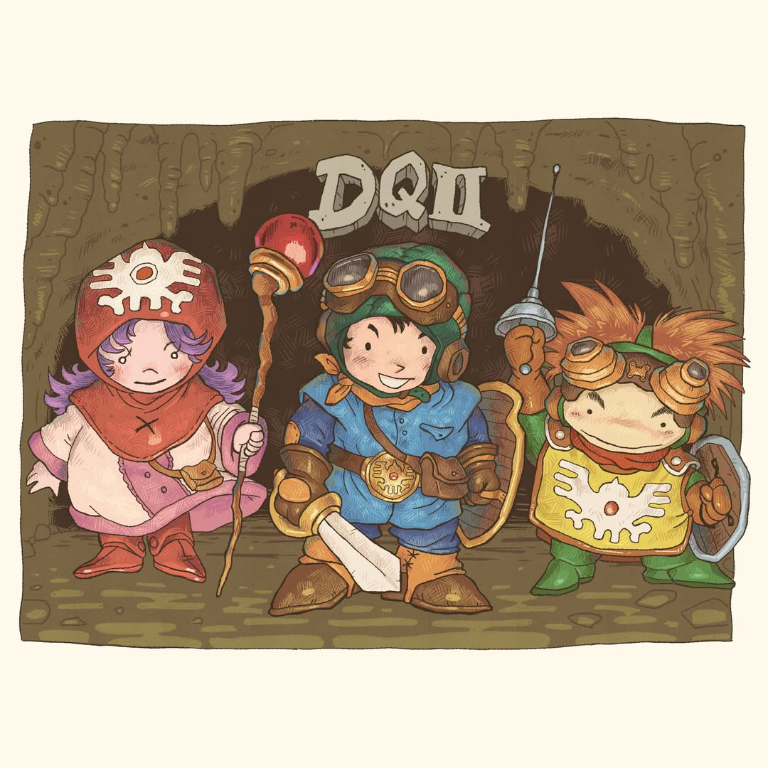 DragonQuest's tweet image. Look at this talented bunch of Dragon Questers! π
We love seeing your DQ inspired creations so keep tagging us and using #DragonQuest if you'd like to be featured in our upcoming showcases!
π¨ @jvvrarts
π¨ soymintee (IG)
π¨ @panictwiter
π¨ zambranopolis (IG)