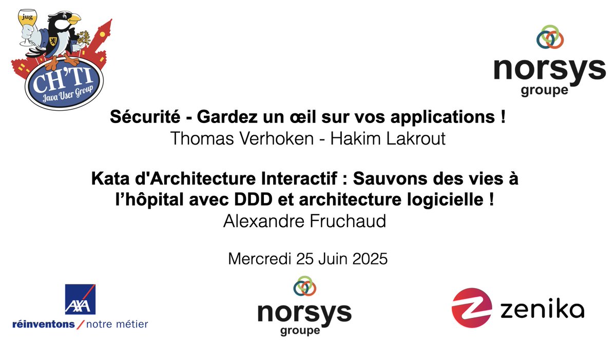 La session de clôture de la saison avant la pause estivale aura lieu le 25 Juin! meetup.com/chtijug/events…