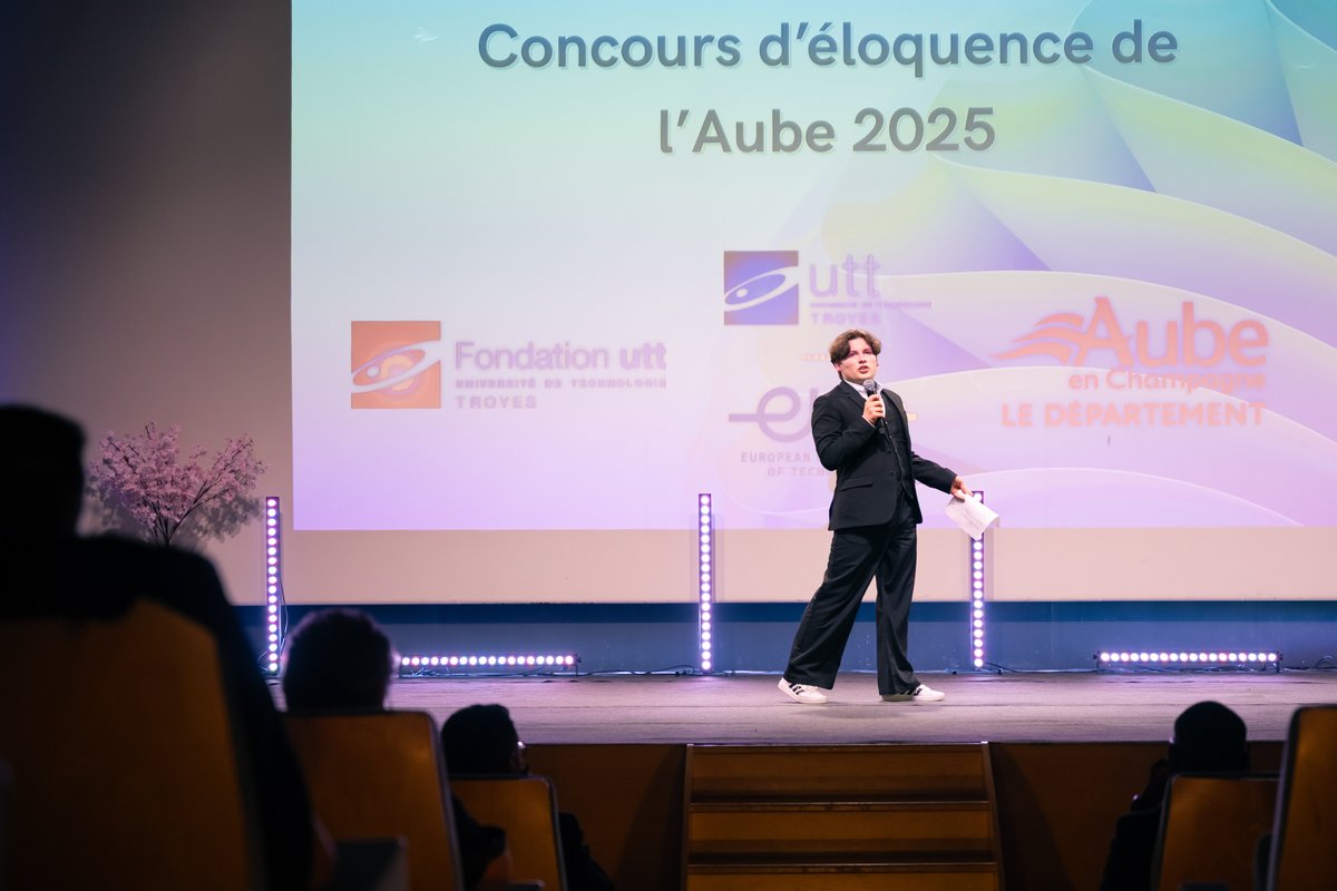 🎤Après des prestations remarquables sur le thème « Le bonheur est-il affaire de réussite ? », les lauréats du #concours d’#éloquence <a href="/FondationUTT/">Fondation UTT</a> ont été désignés hier soir lors de la grande #finale, en présence de S.Bertail-Fassaert et J.Bonnefoi.