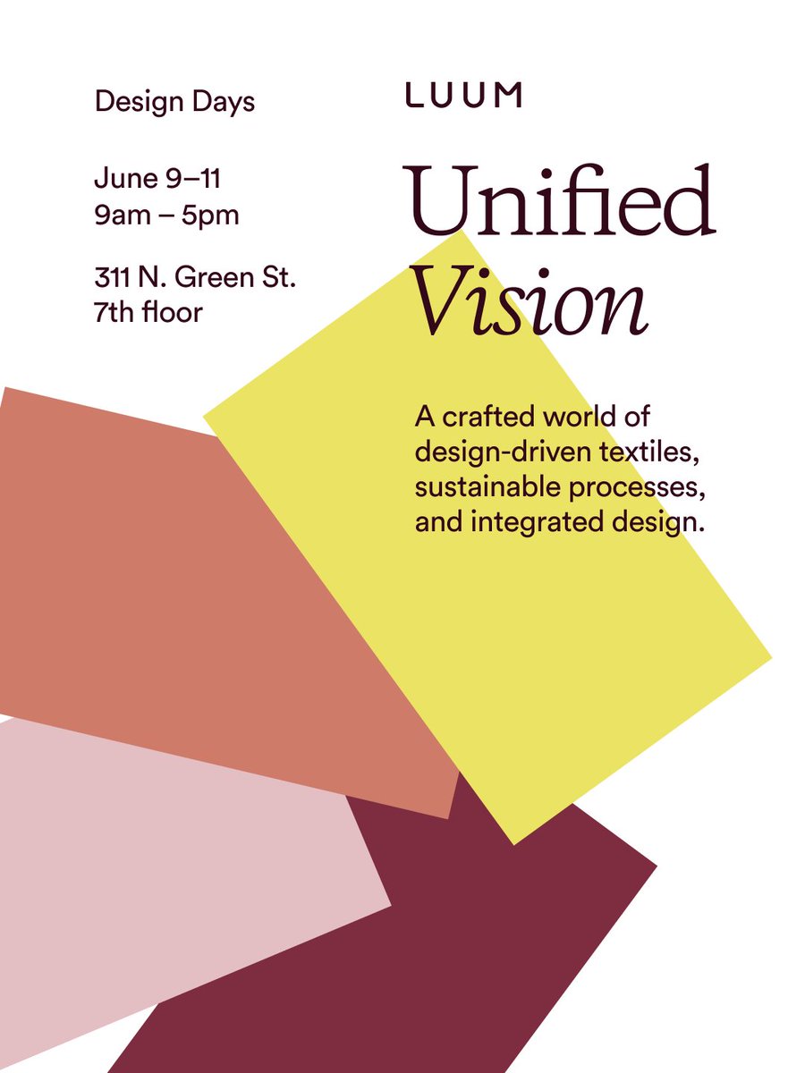 This coming #DesignDays, explore how textiles set the tone for an interior, balancing strength with softness and durability with design sensibility. June 9 -11, visit our showroom in the heart of Chicago’s Fulton Market to view our indoor/outdoor range of textiles.