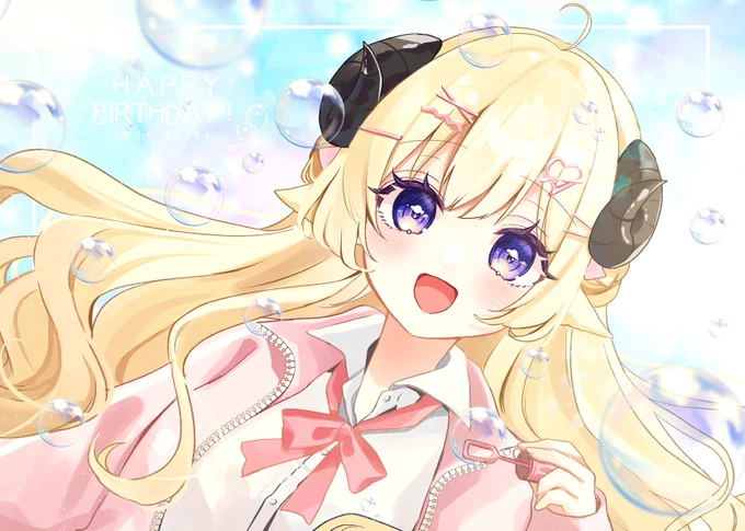 わためちゃんお誕生日おめでとう～ #角巻わため生誕祭2025 #つのまきあーと