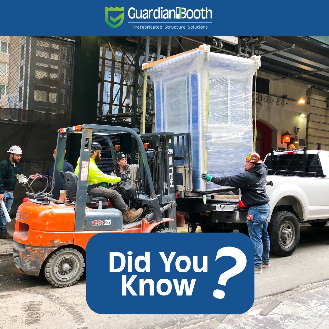 GuardianBooth's tweet photo. Did you know our prefab booths can be delivered fully assembled and ready to use the same day? That means no construction mess, no delays—just instant security and peace of mind. #GuardianBooth #PrefabPower https://t.co/w20nclqW1V