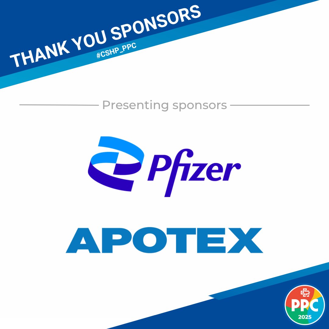 CSHP_SCPH's tweet image. 🏛️ Huge thanks to these generous sponsors of #CSHP_PPC!

Thanks to your support, our community can access outstanding pharmacy education, enriching our collective knowledge and practice.