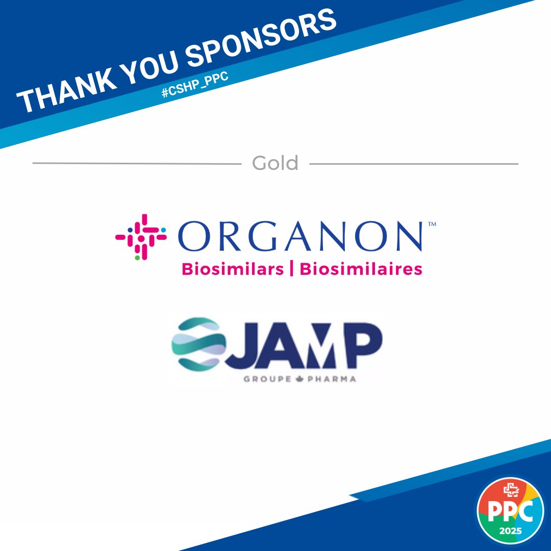 CSHP_SCPH's tweet image. 🏛️ Huge thanks to these generous sponsors of #CSHP_PPC!

Thanks to your support, our community can access outstanding pharmacy education, enriching our collective knowledge and practice.