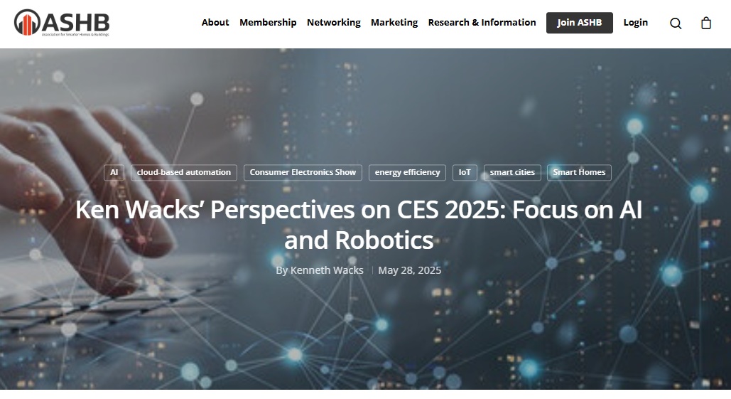 ashb_news's tweet image. From its TV roots in 1967 to AI and robotics today, #CES2025 continues to evolve. Check out this photo-filled intro to this year’s show from the ASHB Journal.
Read more: ow.ly/rzvr50W2Ugk
#CES2025 #SmartTechnology #AI #Robotics #SmartBuildings #SmartHomes