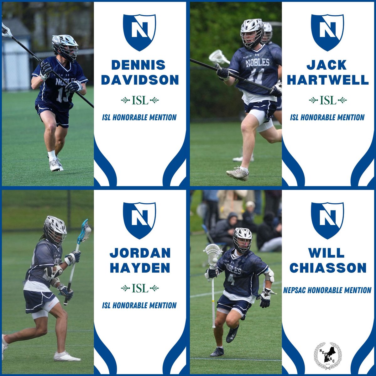 NoblesAthletics: Up next ➡️ Congratulations to the Boys Varsity Lacrosse Spring Award Winners!!! 🐾 #NoblesAthletics