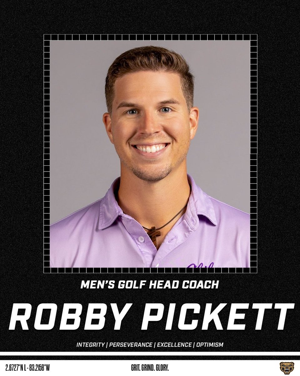 We're excited to welcome Robby Pickett as our new Men's Golf Head Coach!

Full Release: tinyurl.com/5hfh4a8v