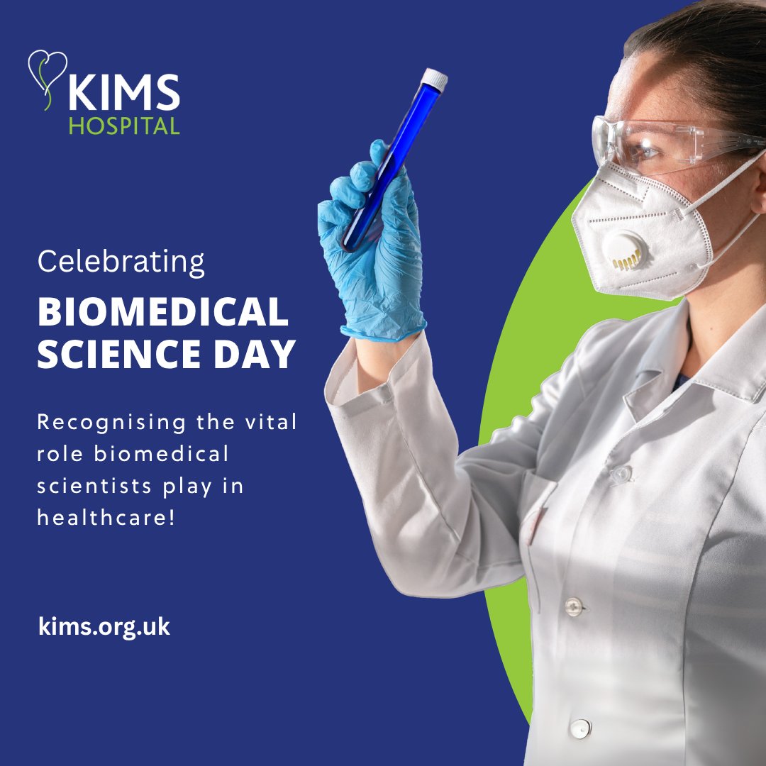 KIMShospital's tweet image. Biomedical Science Day is dedicated to celebrating and raising awareness about the vital role biomedical scientists play in healthcare.

#kimshospital #healthcare #priavtehealthcare #biomedicalscience #privatehospital