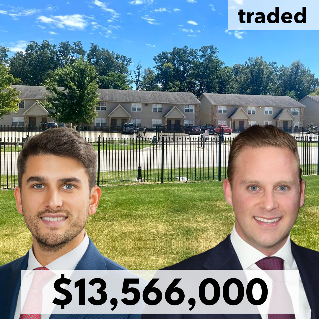 SALE
IMAGE: Jonathan Brody &amp; Michael Schattner
DATE: 4/30/2025
MARKET: Jonesboro, AR
ASSET TYPE: MultiFamily

BUYER: CLK Properties
BROKERS: Jonathan Brody  &amp; Michael Schattner  - Base Realty Group

SALE PRICE...

View Post on Traded:traded.co/deals/arkansas…