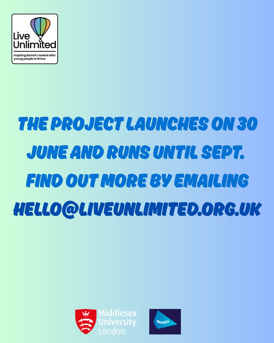 LiveUnlimitedBarnet (@liveunltdbarnet) on Twitter photo Are you a Barnet care leaver aged 16-25? We have a new volunteering programme for care leavers starting in June - it's a great way to enhance your skills and experience, plus you can earn rewards with Tempo Time Credits! Find out more here: bit.ly/4jBbs0T Are you a Barnet care leaver aged 16-25? We have a new volunteering programme for care leavers starting in June - it's a great way to enhance your skills and experience, plus you can earn rewards with Tempo Time Credits! Find out more here: bit.ly/4jBbs0T
