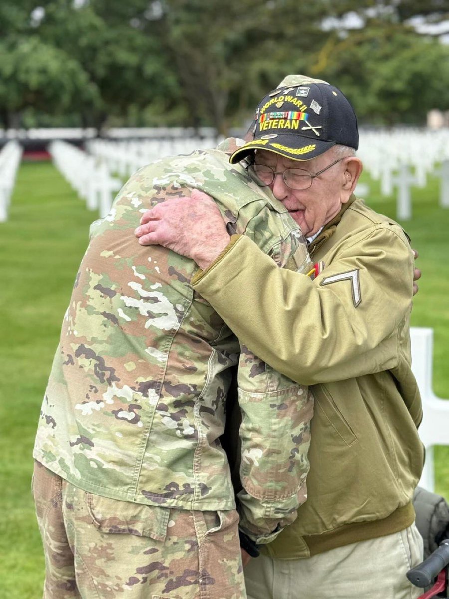 Powerful emotions from two WWII veterans on #DDay anniversary June 6, 1944 #NeverForget #MilitaryFriday