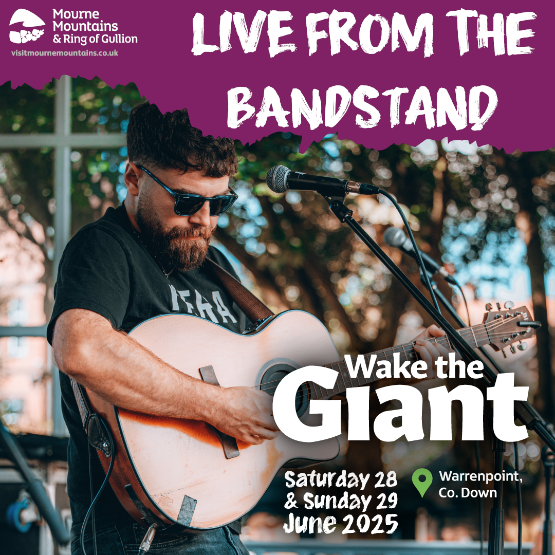 🎶 Live from the Bandstand #WaketheGiant.

Get ready for a weekend of incredible live music in Warrenpoint Park, with performances that will stir the soul and move your feet!

📌Wake the Giant 
📅Saturday 28 &amp; Sunday 29 June
📍Warrenpoint, Co. Down 
🔗visitmournemountains.co.uk/whats-on/giant…