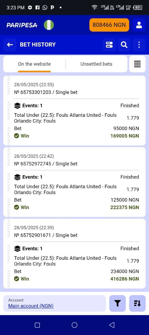 its_aledaniel's tweet photo. How @PariPesaNigeria is trying to rip me off and are refusing to allow me withdraw my money. This is the amount in the account and part of the games I played. @Mrbankstips @mrbayoa1 @mrmacaroni @jujupunter @Ekitipikin @PoojaMedia @LouieDi13 @loudpunts https://t.co/hCGvzggkF5