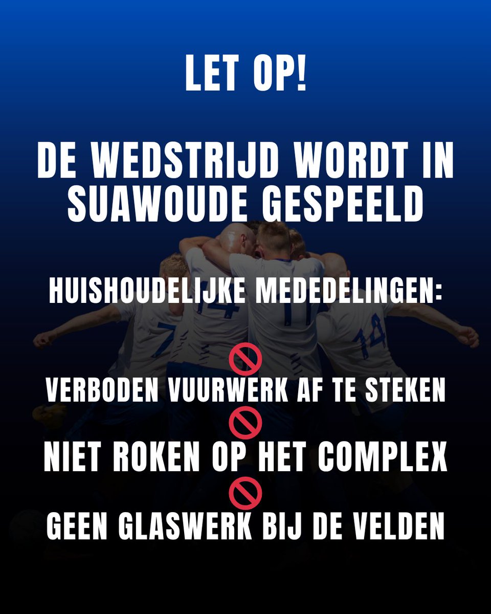 VVRijperkerk's tweet photo. 🔥 NACOMPETITIE 🔥

‼️ DE WEDSTRIJD WORDT IN SUAWOUDE GESPEELD ‼️

Aanstaande zaterdag is het zo ver! Nadat we de eerste ronde van de nacompetitie vrijgesteld waren, komt VV Rijperkerk 1 zaterdag in actie tegen SV Lycurgus🔥🔥
[1/3] https://t.co/zU0Ka879fb